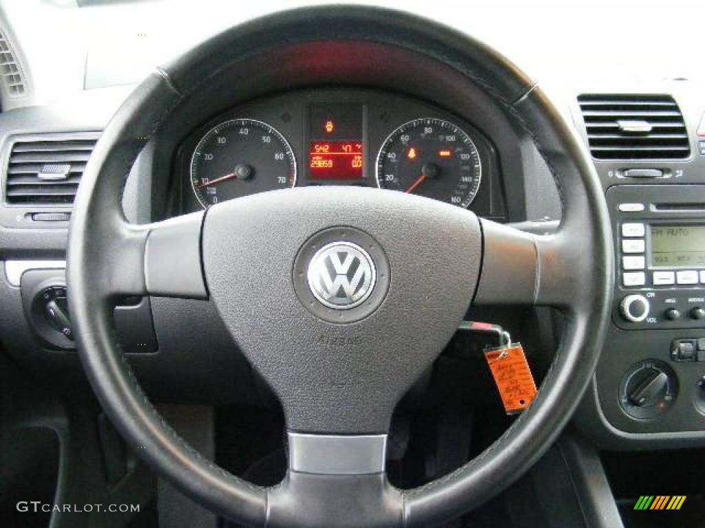 2008 Jetta Wolfsburg Edition Sedan - Platinum Grey Metallic / Anthracite Black photo #15