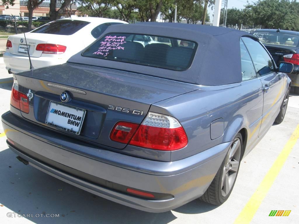 2005 3 Series 325i Convertible - Steel Blue Metallic / Grey photo #2