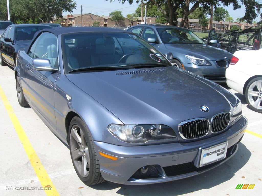 2005 3 Series 325i Convertible - Steel Blue Metallic / Grey photo #3