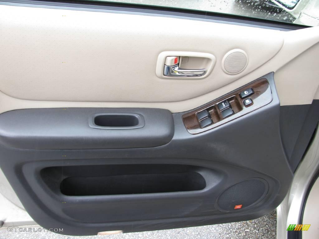 2002 Highlander Limited 4WD - Vintage Gold Metallic / Ivory photo #13