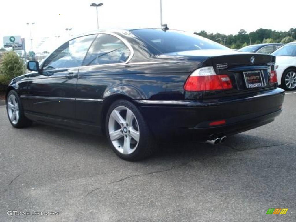 2006 3 Series 325i Coupe - Jet Black / Black photo #4