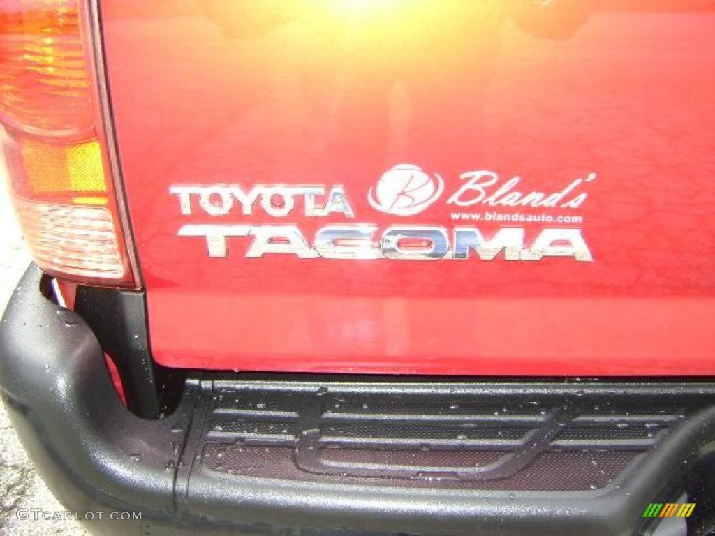 2005 Tacoma V6 Access Cab 4x4 - Impulse Red Pearl / Graphite Gray photo #7