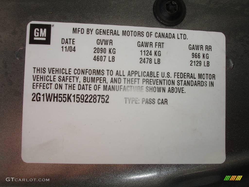2005 Impala LS - Medium Gray Metallic / Medium Gray photo #31