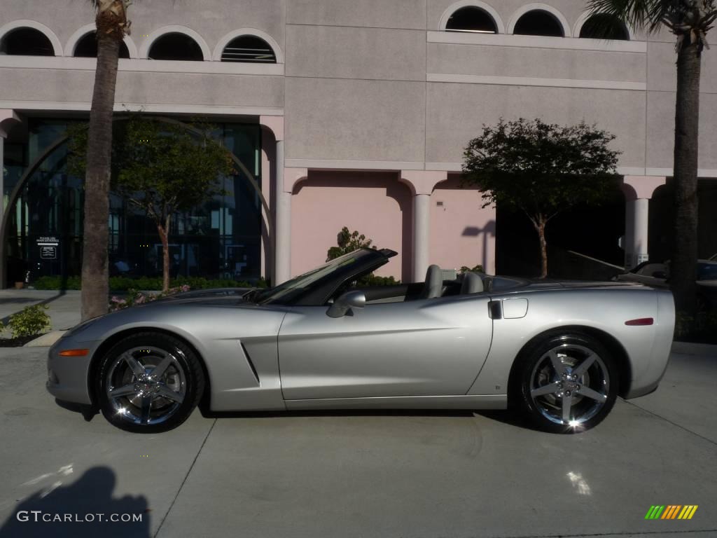 2007 Corvette Convertible - Machine Silver Metallic / Titanium photo #3