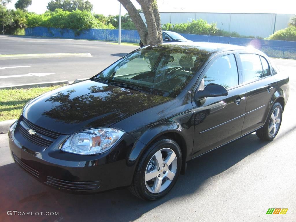 2010 Cobalt LT Sedan - Black Granite Metallic / Gray photo #1