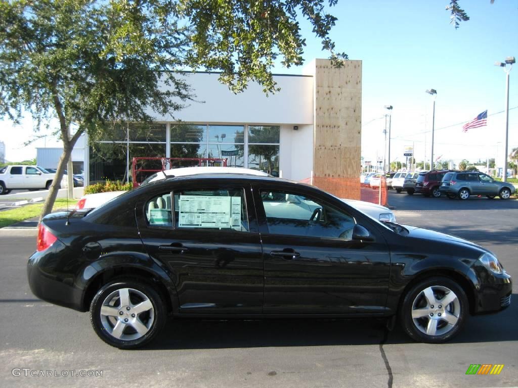 2010 Cobalt LT Sedan - Black Granite Metallic / Gray photo #5