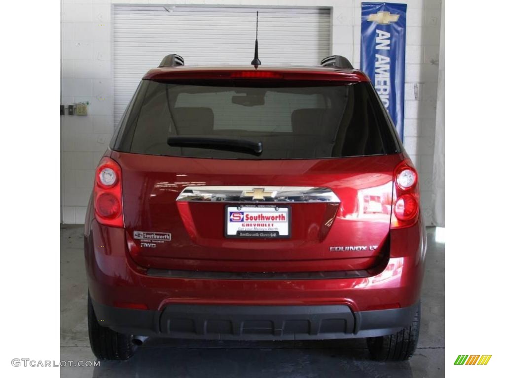 2010 Equinox LT AWD - Cardinal Red Metallic / Jet Black photo #3