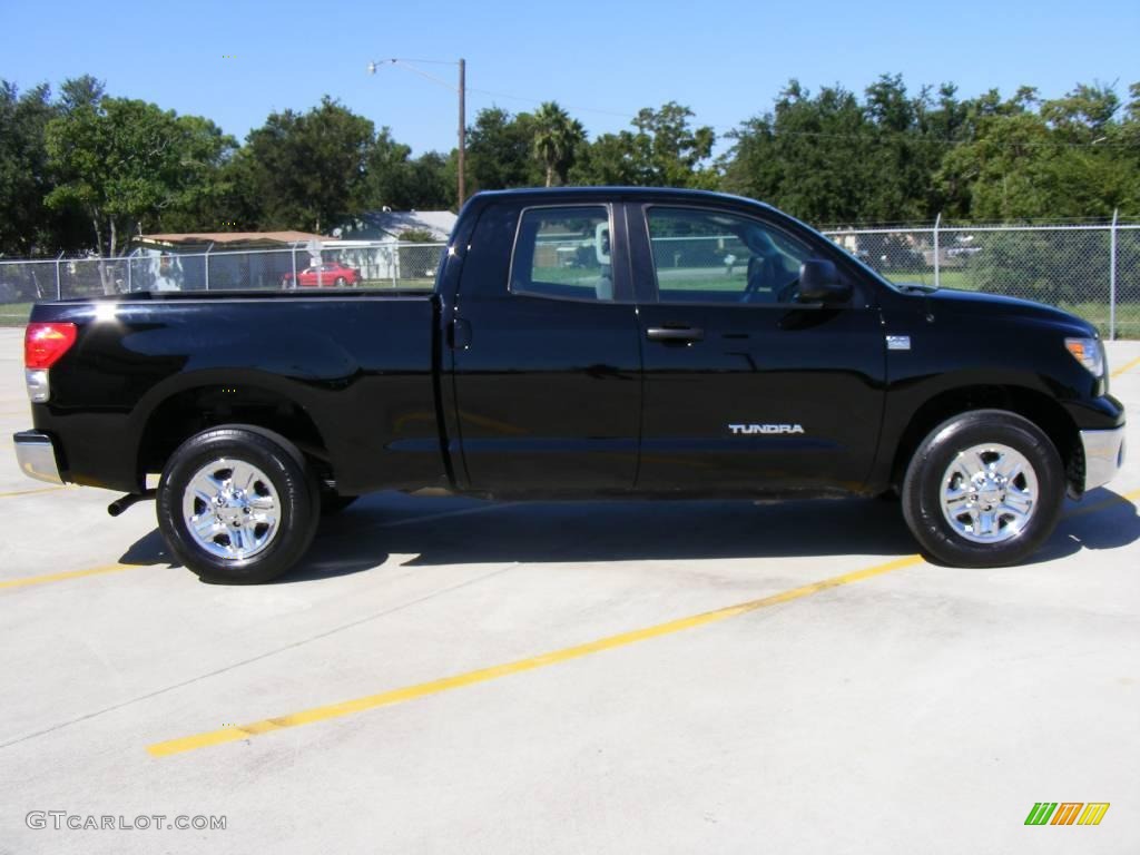 2008 Tundra Double Cab - Black / Graphite Gray photo #43