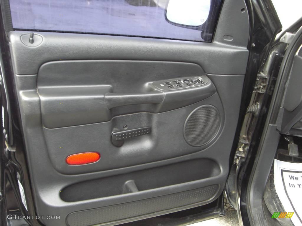 2003 Ram 1500 SLT Quad Cab - Black / Dark Slate Gray photo #9