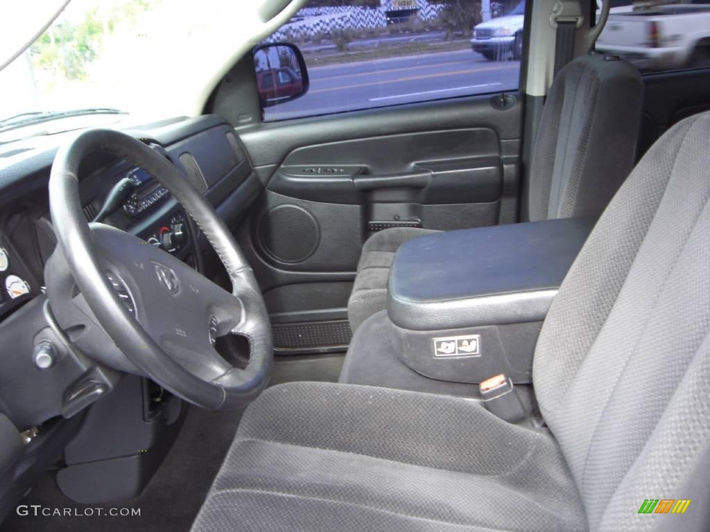 2003 Ram 1500 SLT Quad Cab - Black / Dark Slate Gray photo #10