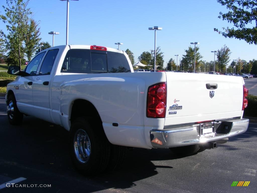 2009 Ram 3500 Big Horn Edition Quad Cab Dually - Bright White / Medium Slate Gray photo #2