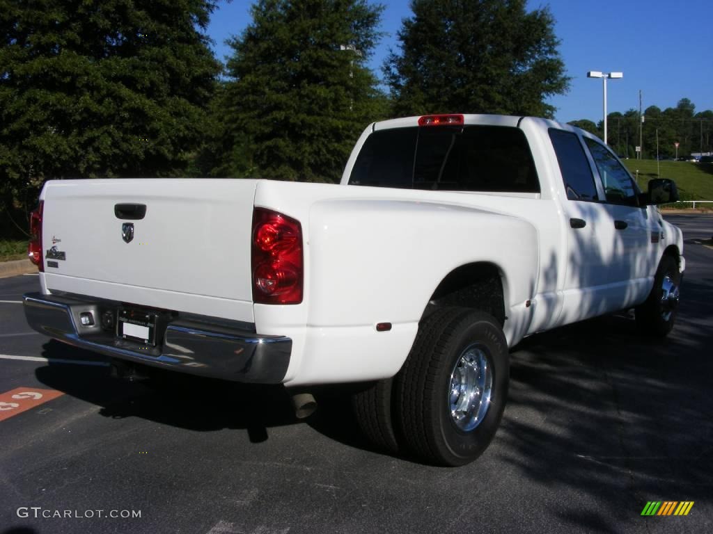 2009 Ram 3500 Big Horn Edition Quad Cab Dually - Bright White / Medium Slate Gray photo #3