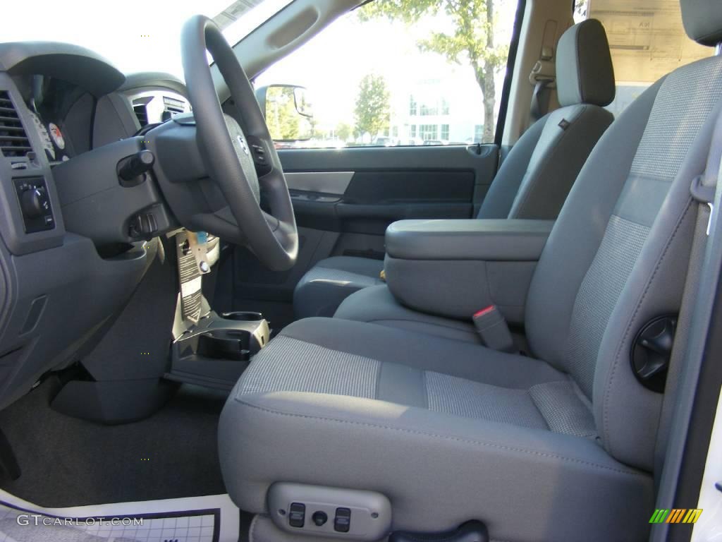 2009 Ram 3500 Big Horn Edition Quad Cab Dually - Bright White / Medium Slate Gray photo #7