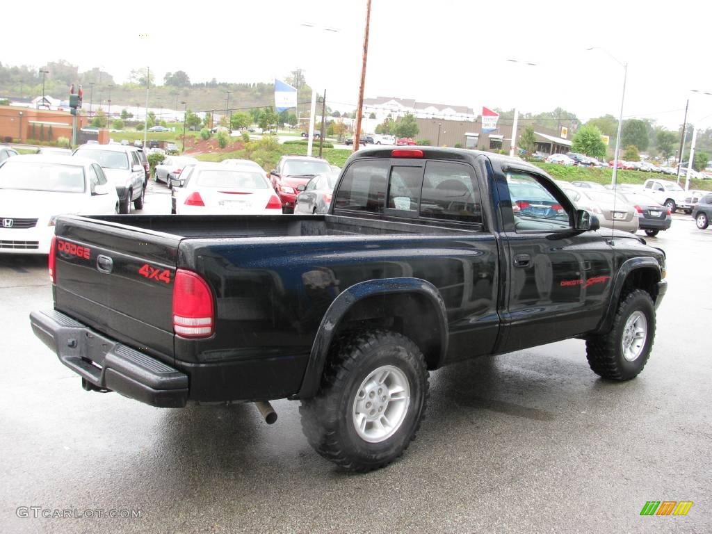 1997 Dakota Sport Regular Cab 4x4 - Black / Agate photo #8