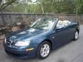 2007 Fusion Blue Metallic Saab 9-3 2.0T Convertible  photo #2