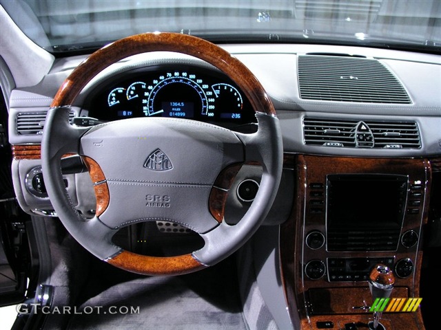 2004 Maybach 57 Standard 57 Model Himalayan Grey Steering Wheel Photo #189371