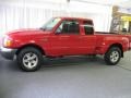 2003 Bright Red Ford Ranger XLT SuperCab 4x4  photo #20