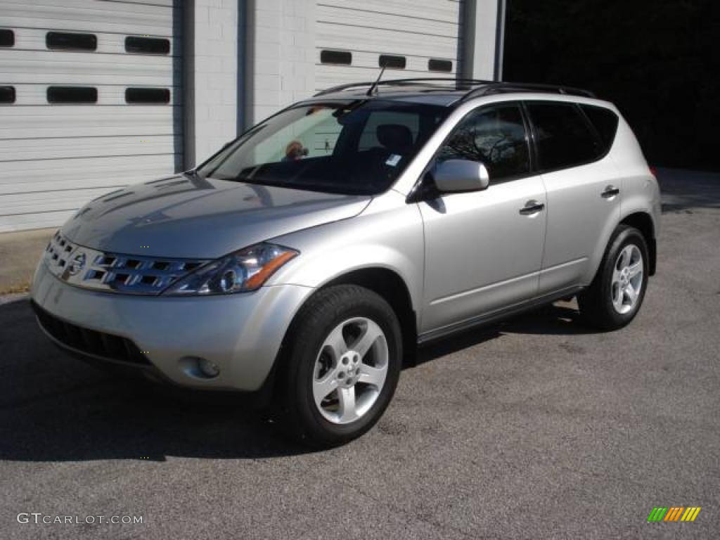 2004 Murano SL - Sheer Silver Metallic / Charcoal photo #6