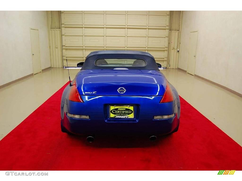 2005 350Z Touring Roadster - Daytona Blue Metallic / Frost photo #5