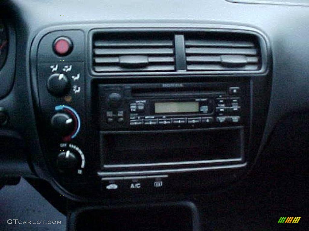 1999 Civic Si Coupe - Flamenco Black Pearl / Dark Gray photo #13