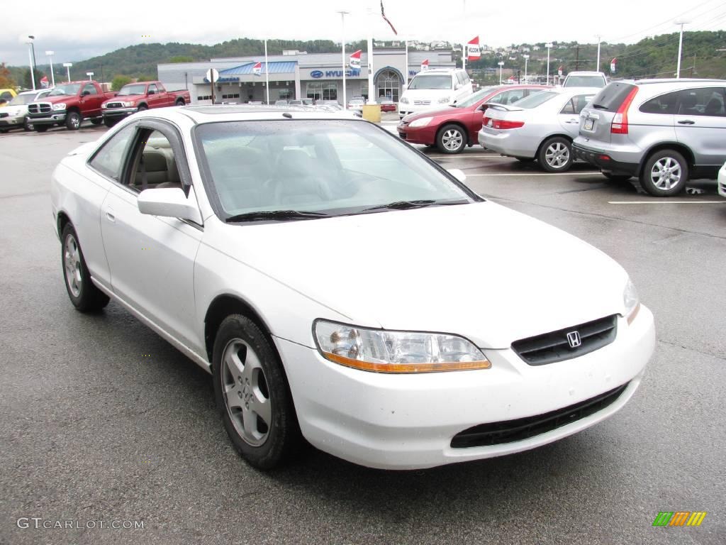 1998 Accord EX V6 Coupe - Taffeta White / Ivory photo #10