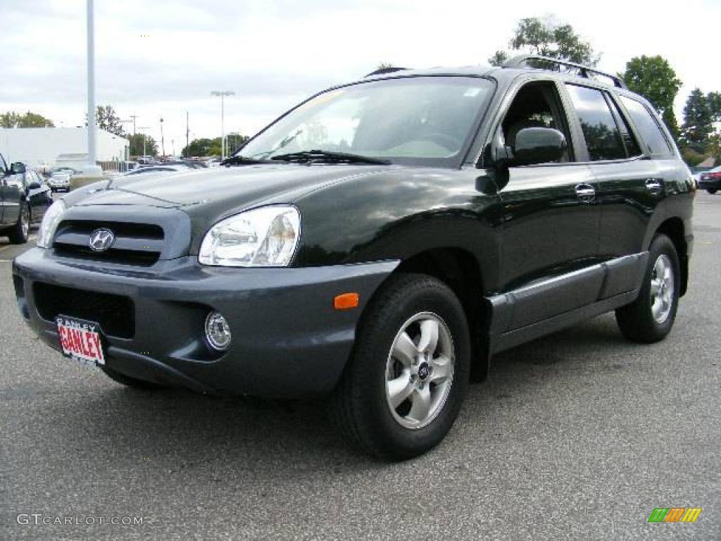 Dark Emerald Green Hyundai Santa Fe