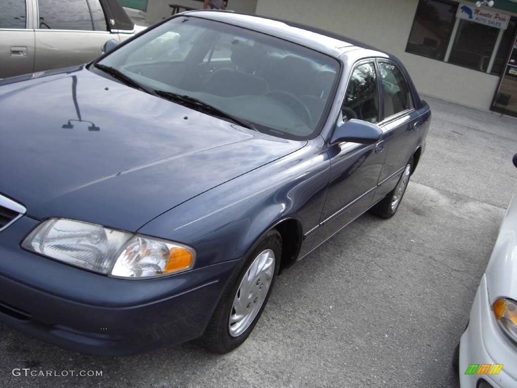 2002 626 LX - Galaxy Blue / Gray photo #1