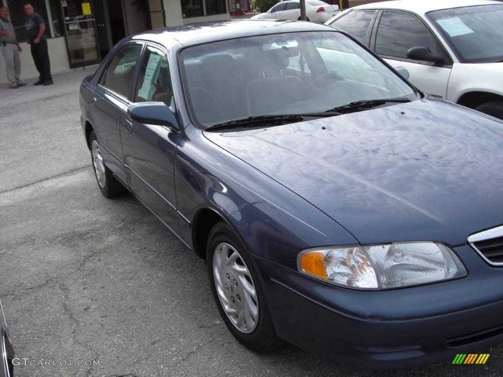 2002 626 LX - Galaxy Blue / Gray photo #2