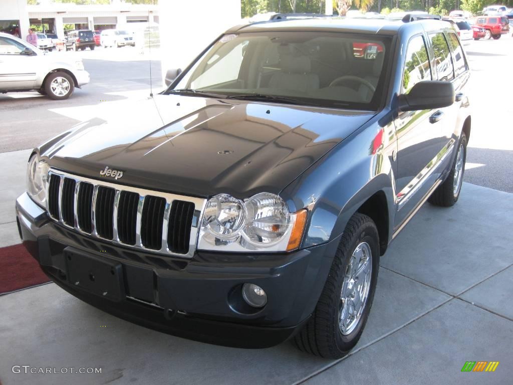 2007 Grand Cherokee Limited CRD 4x4 - Steel Blue Metallic / Khaki photo #1