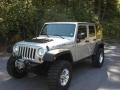 2008 Bright Silver Metallic Jeep Wrangler Unlimited Rubicon 4x4  photo #2