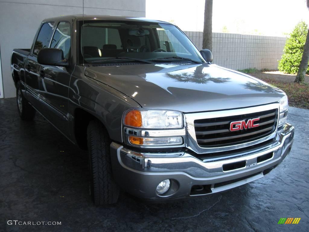 2006 Sierra 1500 SLE Crew Cab - Steel Gray Metallic / Pewter photo #4