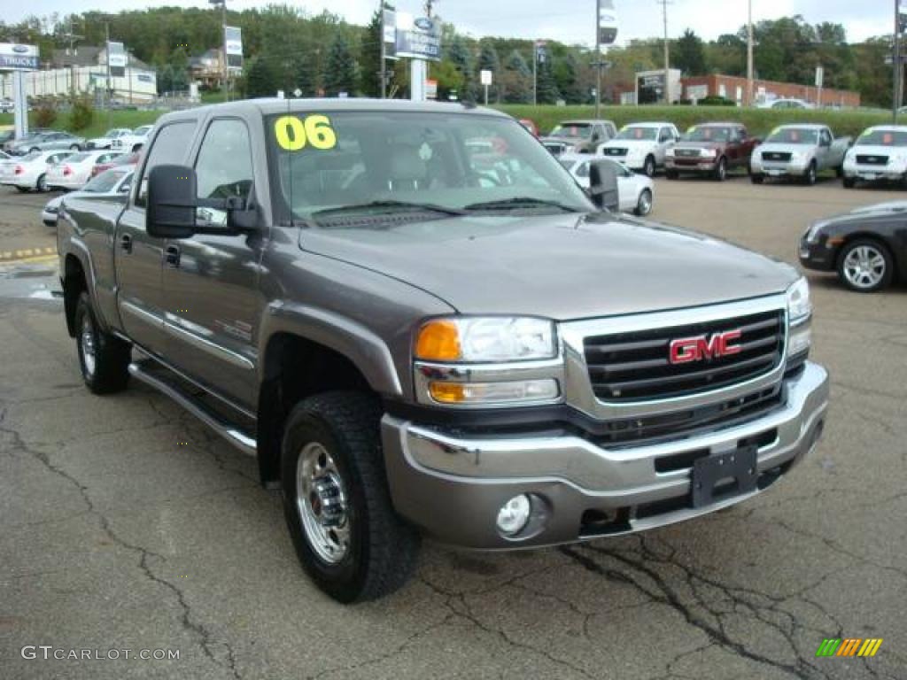 2006 Sierra 2500HD SLT Crew Cab 4x4 - Steel Gray Metallic / Pewter photo #6