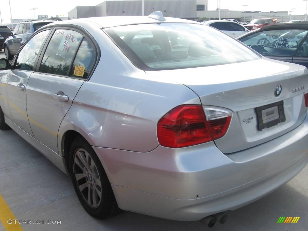 2006 3 Series 325xi Sedan - Titanium Silver Metallic / Black photo #4