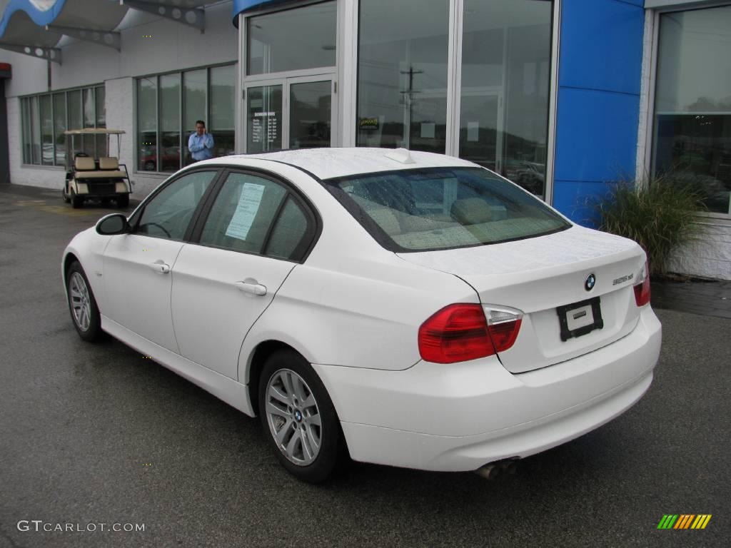 2006 3 Series 325xi Sedan - Alpine White / Beige photo #5