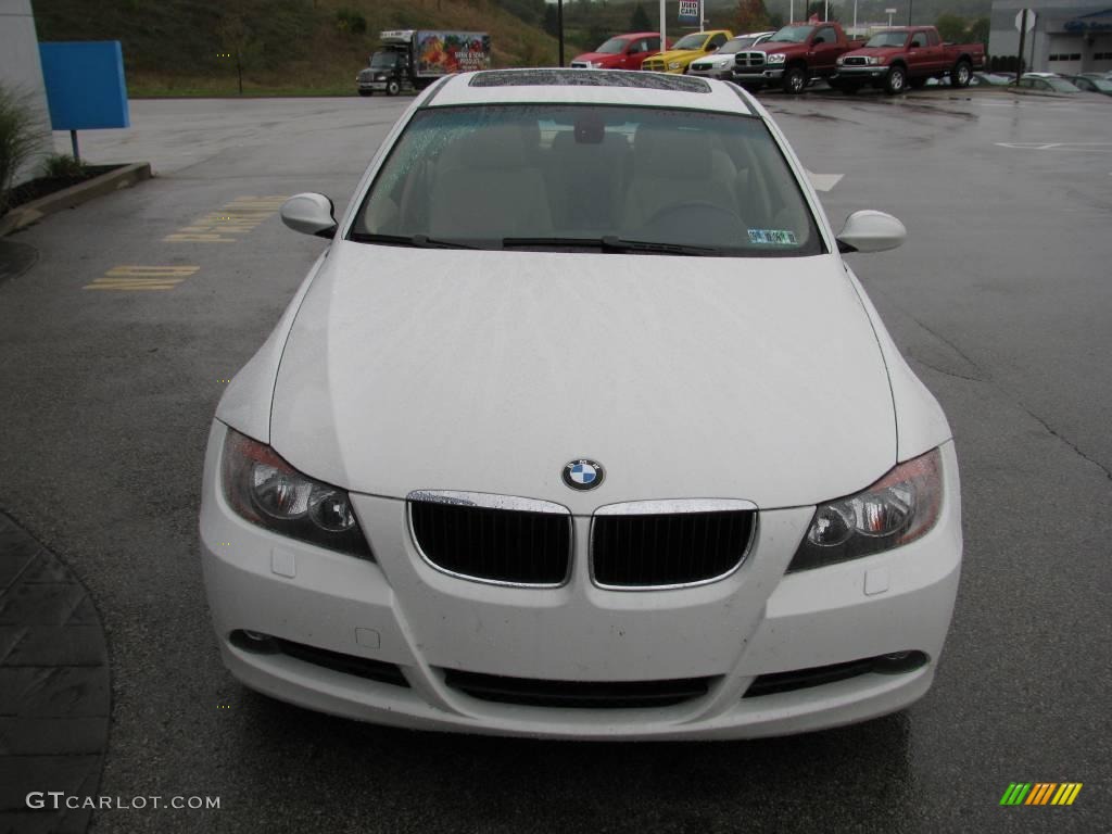 2006 3 Series 325xi Sedan - Alpine White / Beige photo #10