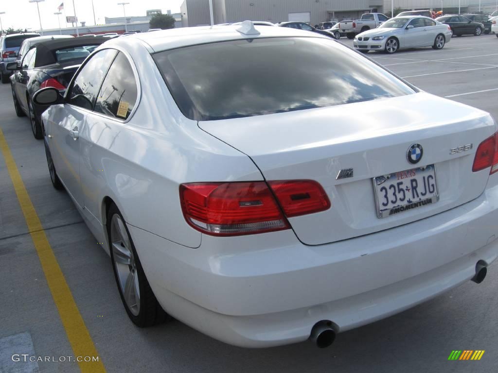 2007 3 Series 335i Coupe - Alpine White / Beige photo #4