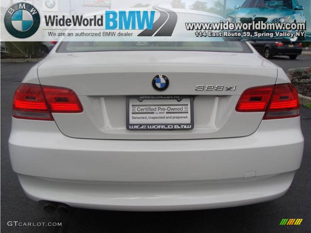 2007 3 Series 328xi Coupe - Alpine White / Cream Beige photo #5