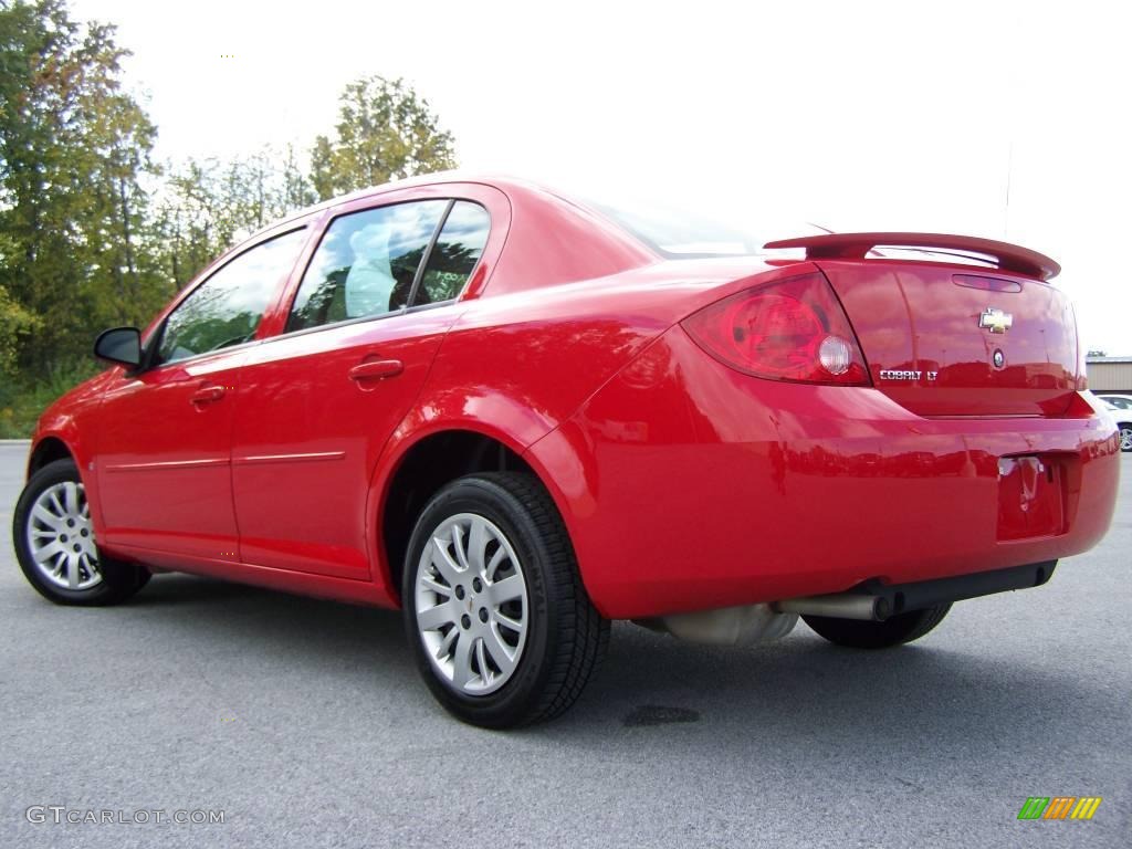2009 Cobalt LT Sedan - Victory Red / Ebony photo #3