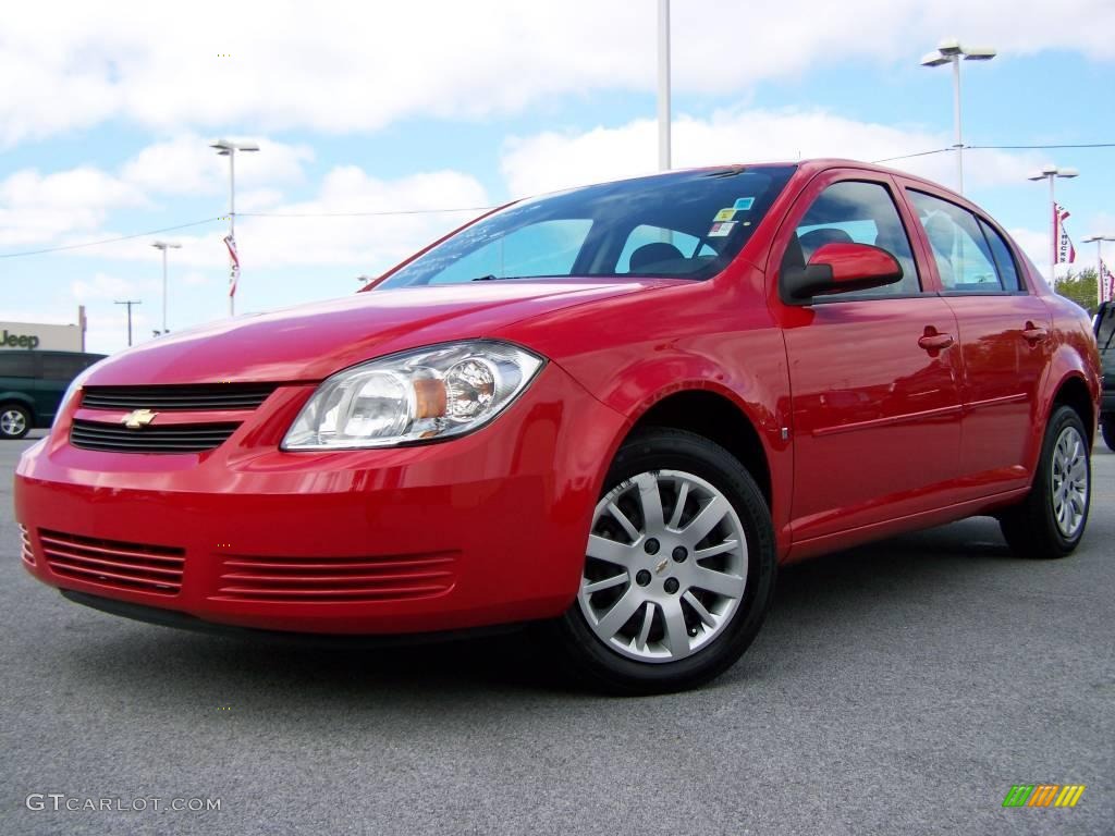 2009 Cobalt LT Sedan - Victory Red / Ebony photo #4
