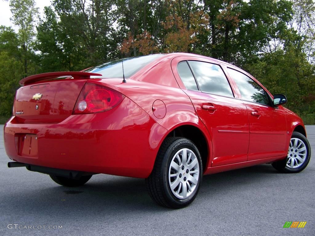 2009 Cobalt LT Sedan - Victory Red / Ebony photo #6