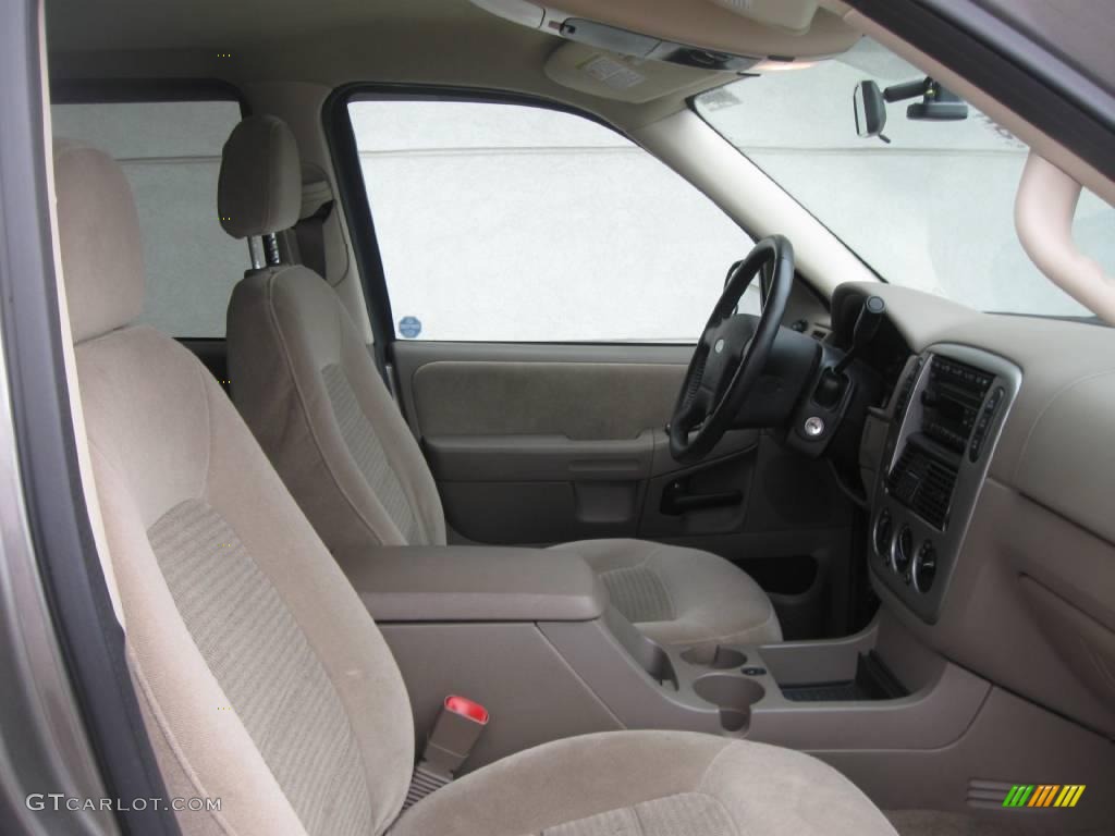2005 Explorer XLT 4x4 - Mineral Grey Metallic / Medium Parchment photo #8