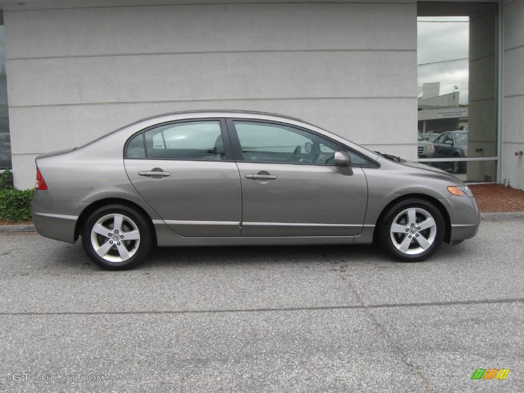 2007 Civic EX Sedan - Galaxy Gray Metallic / Gray photo #2