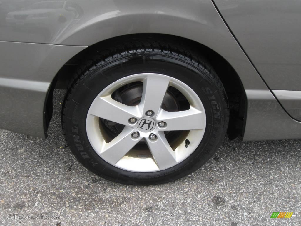 2007 Civic EX Sedan - Galaxy Gray Metallic / Gray photo #4