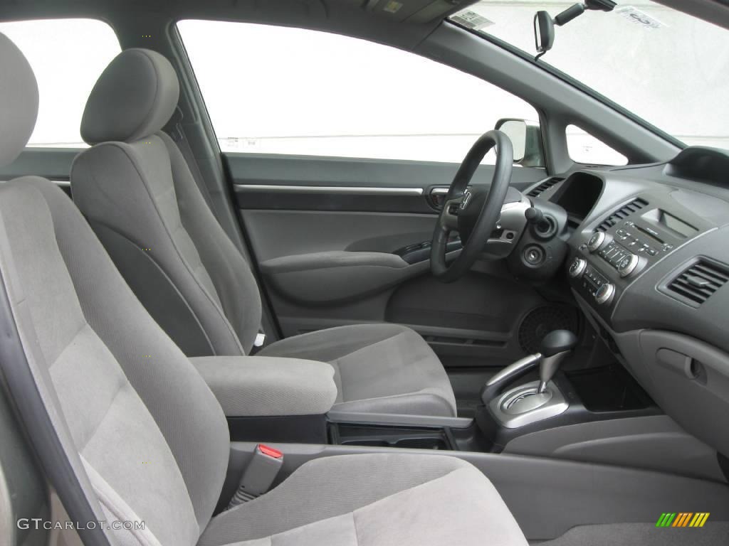 2007 Civic EX Sedan - Galaxy Gray Metallic / Gray photo #6