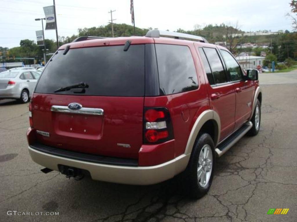 2006 Explorer Eddie Bauer 4x4 - Redfire Metallic / Camel photo #4