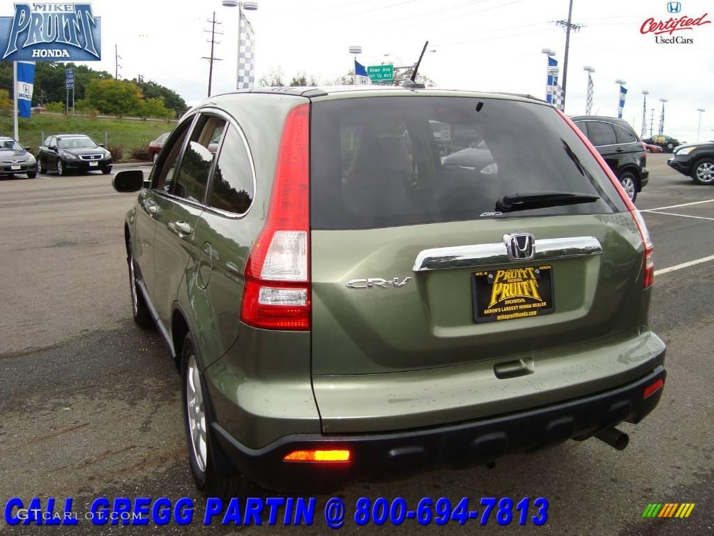 2007 CR-V EX-L 4WD - Green Tea Metallic / Ivory photo #2