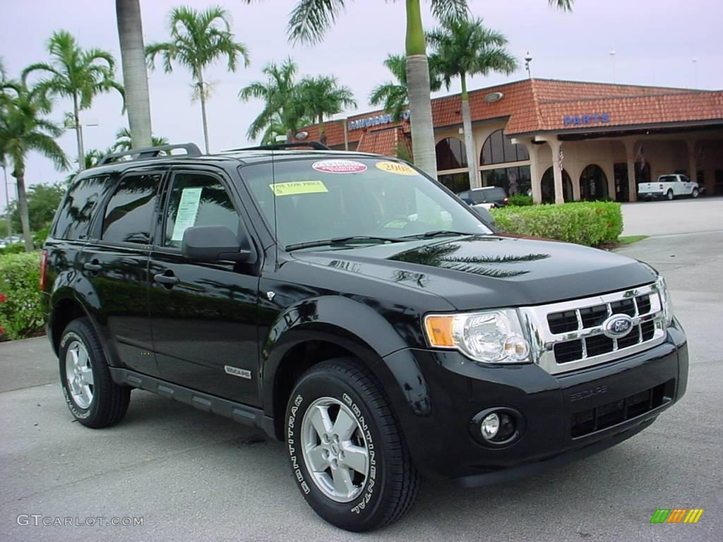 2008 Escape XLT V6 - Black / Charcoal photo #1
