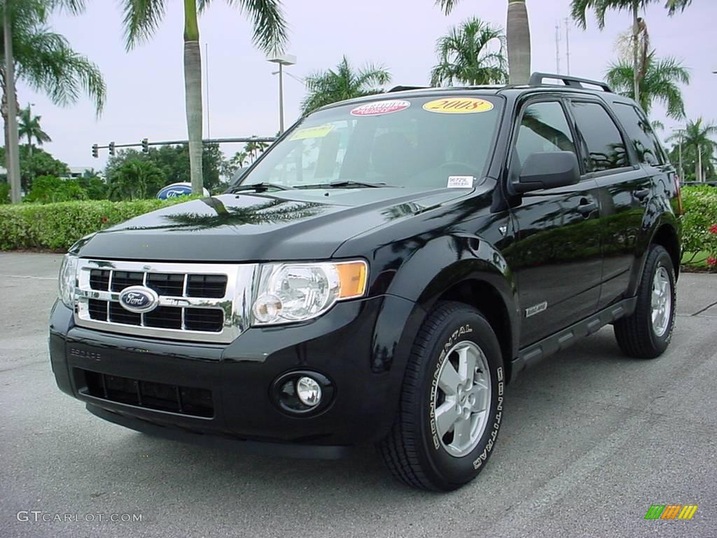 2008 Escape XLT V6 - Black / Charcoal photo #8