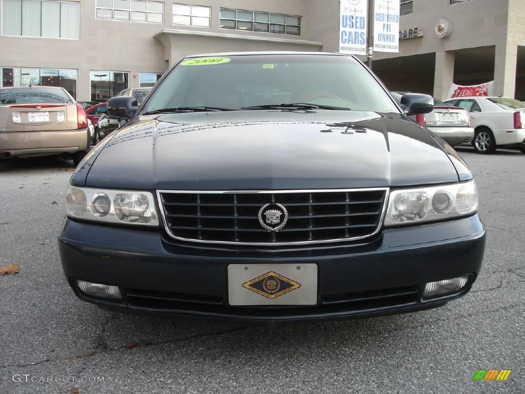 2000 Seville STS - Midnight Blue / Oatmeal photo #2