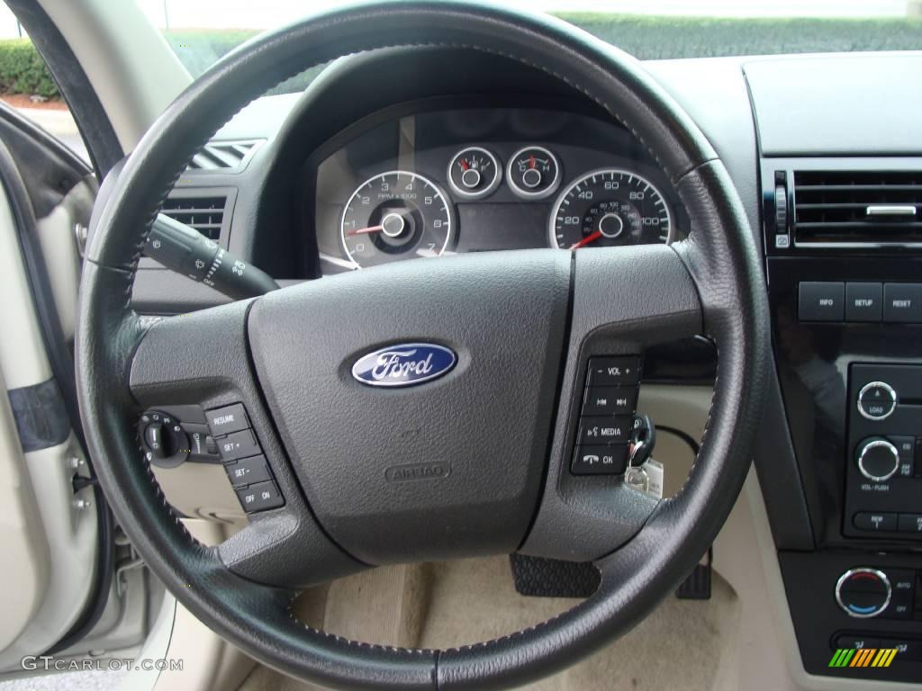 2008 Fusion SEL V6 - Dune Pearl Metallic / Camel photo #21